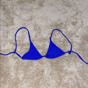 NWOT Zaful Blue Triangle Bikini Top